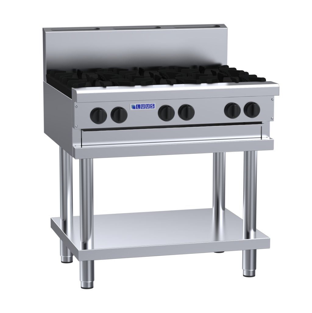 CS-6B: 900mm Commercial 6 Burner Gas Cooktop