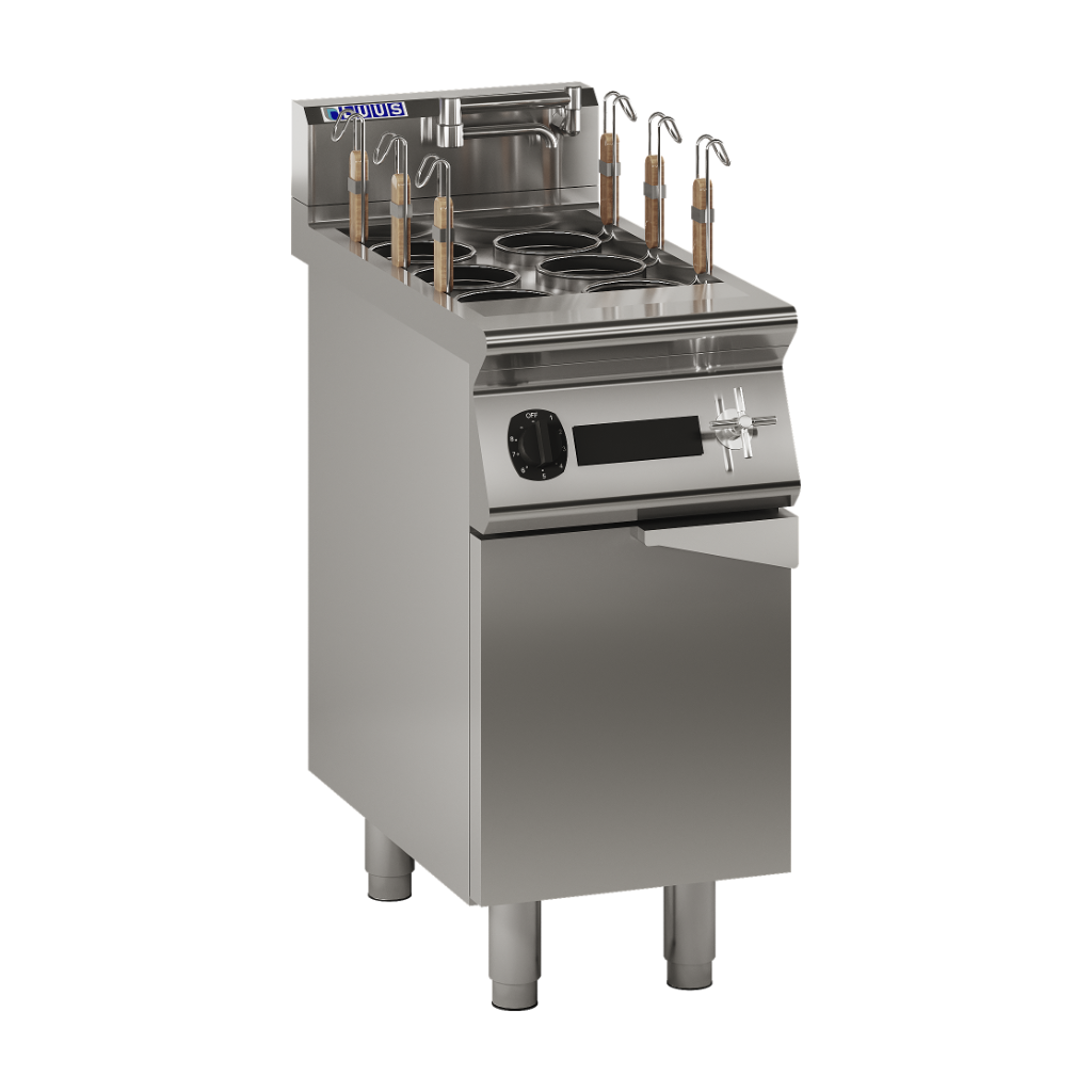 EN7-40: 400mm Commercial 6 Basket Induction Noodle Cooker