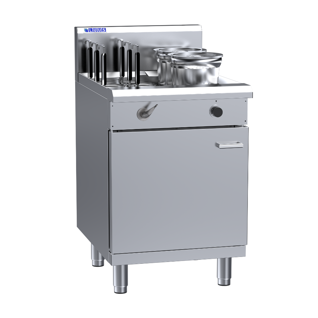 NC-60-A: 600mm Commercial Gas Noodle Cooker + 6 Baskets & Dual Pots