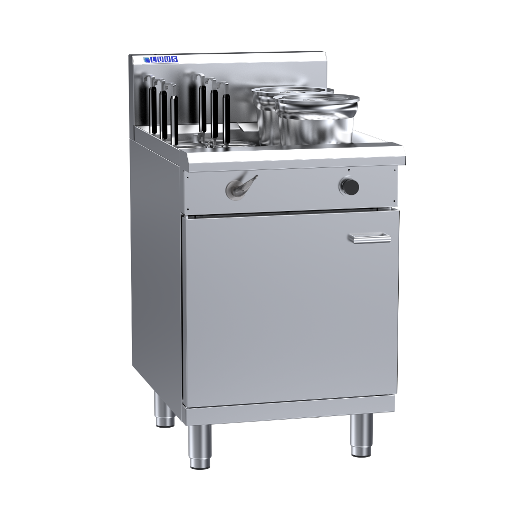 NC-60-A: 600mm Commercial Gas Noodle Cooker + 6 Baskets & Dual Pots