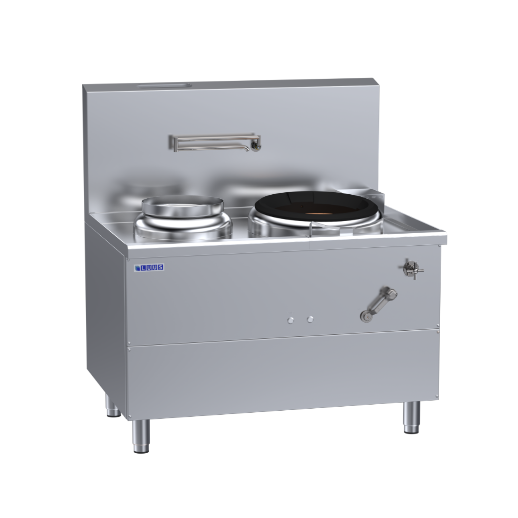 WV-1P1A: 1200mm Commercial Gas Fo San Wok & LHS Pot Combo