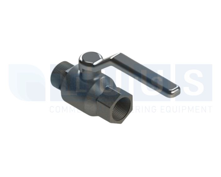 Ball Valve 3/4"M x 3/4"F BSP (20M x 20F) with Handle