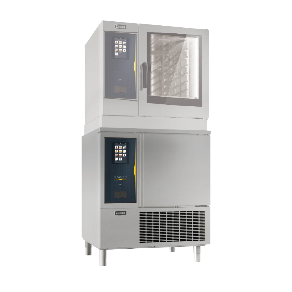 Rapido 6 Tray GN 1/1 30/30kg Touch Screen Blast Chiller Tower Install