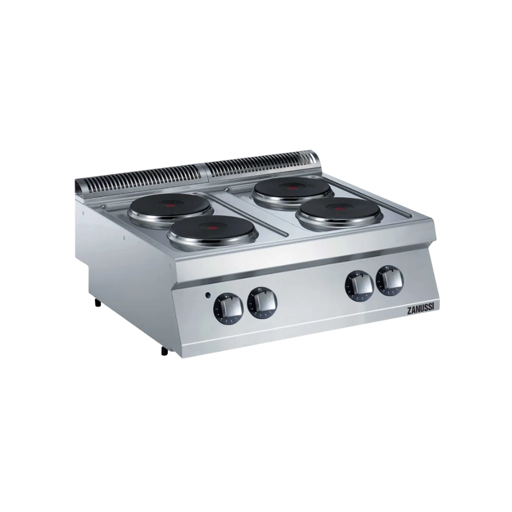 EVO700: 800mm Commercial Electric 4 Hot Plate Boiling Top
