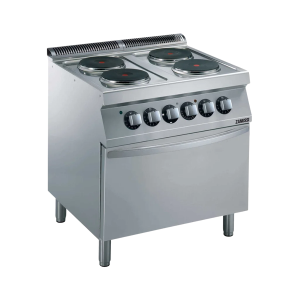 EVO700: 800mm Commercial Electric 4 Hot Plate Boiling Top with Electric Static Oven
