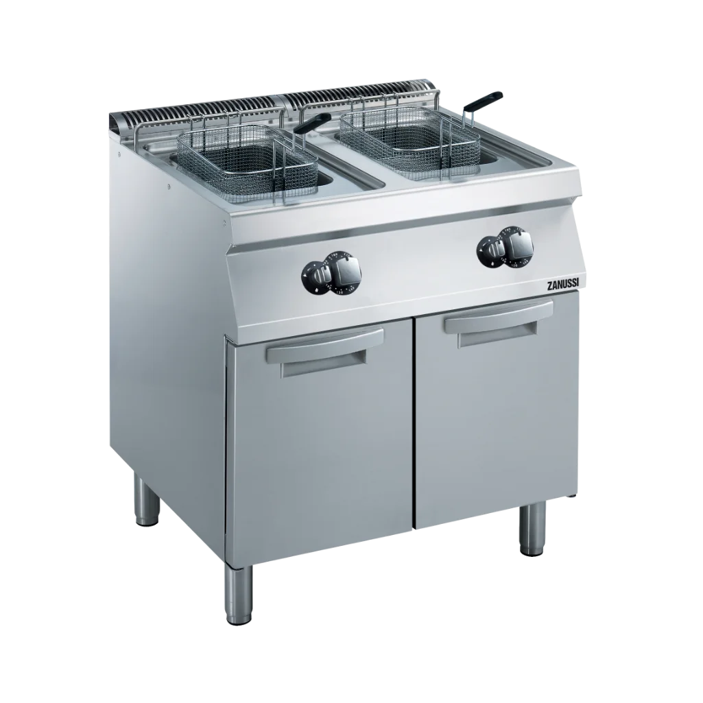 EVO700: 800mm Commercial Gas Twin Well 2x15L Freestanding Fryer