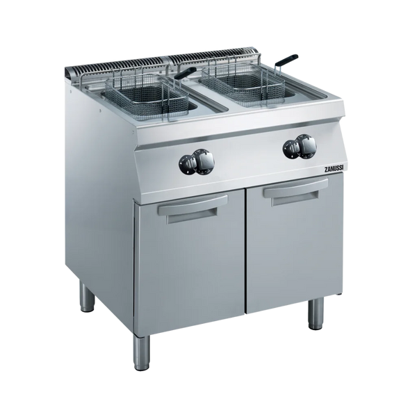 EVO700: 800mm Commercial Gas Twin Well 2x15L Freestanding Fryer