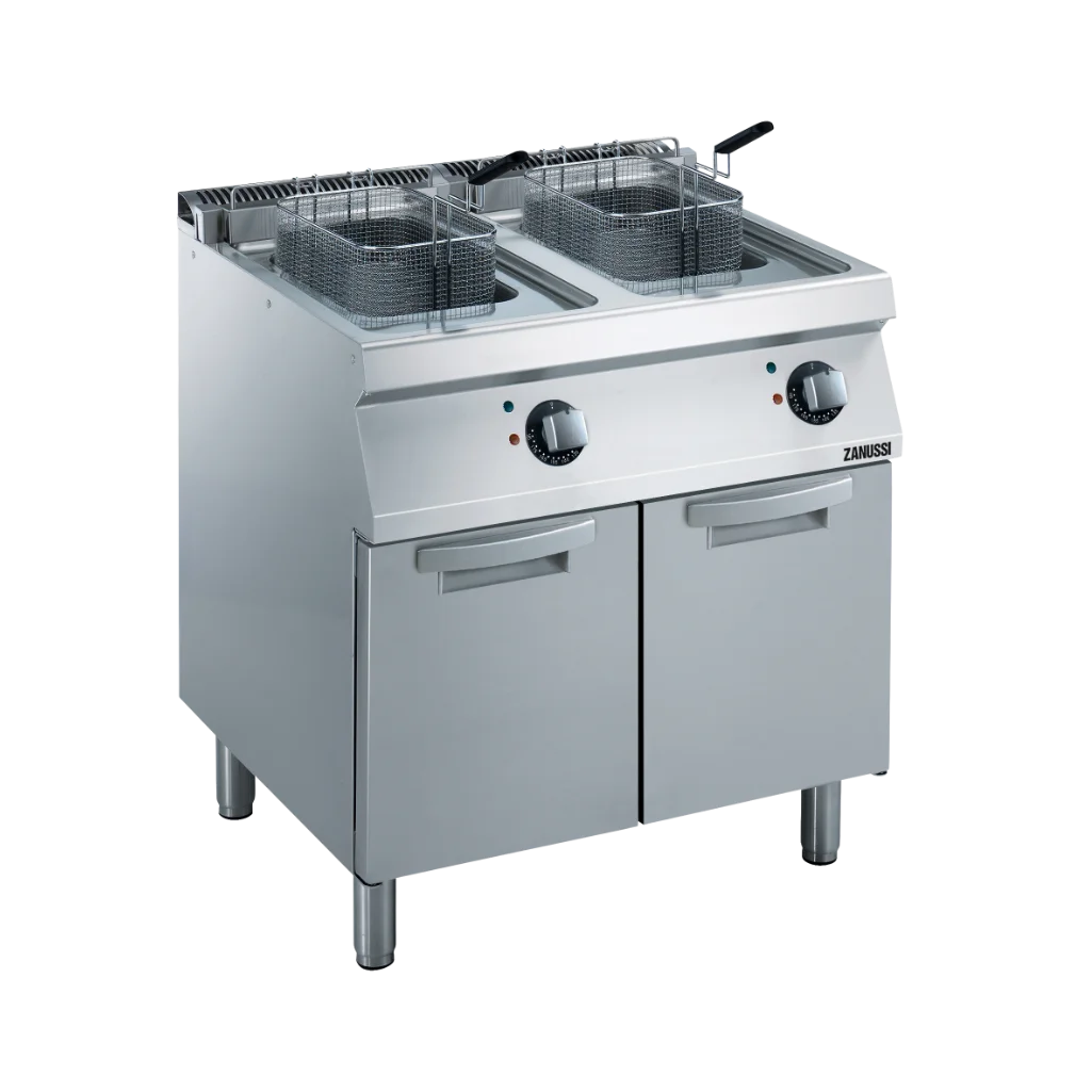 EVO700: 800mm Commercial Electric Twin Well 2x14L Tube Fryer