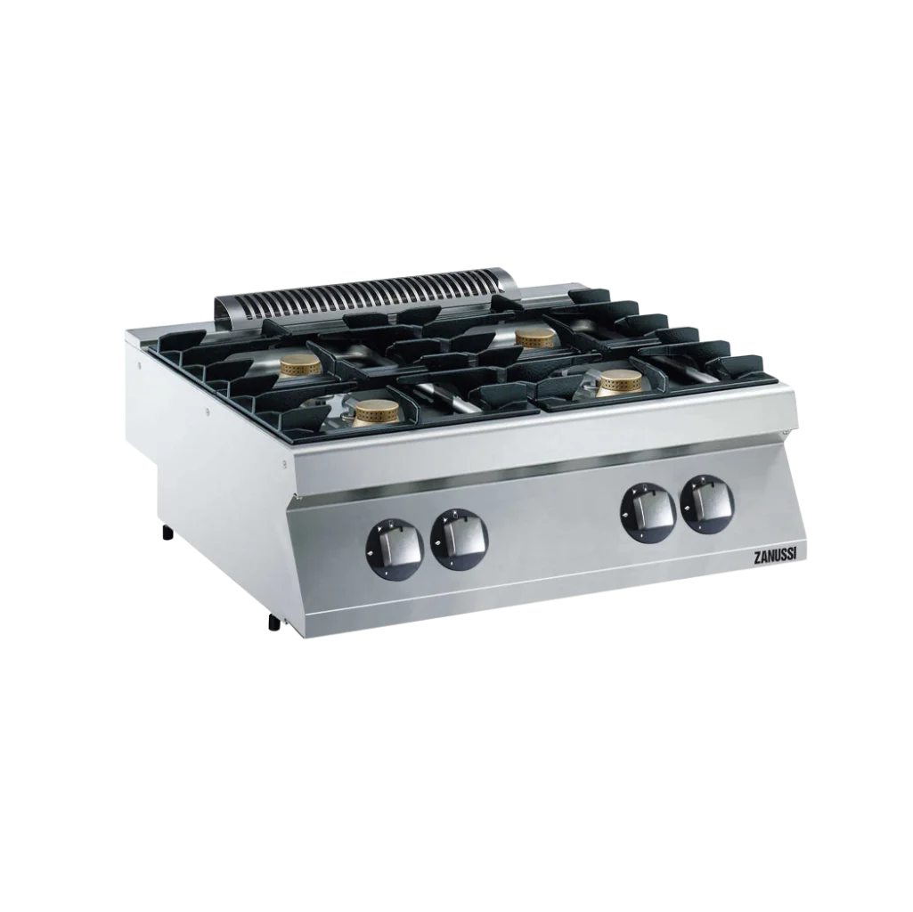 EVO700: 800mm Commercial Gas 4 Burner Boiling Top