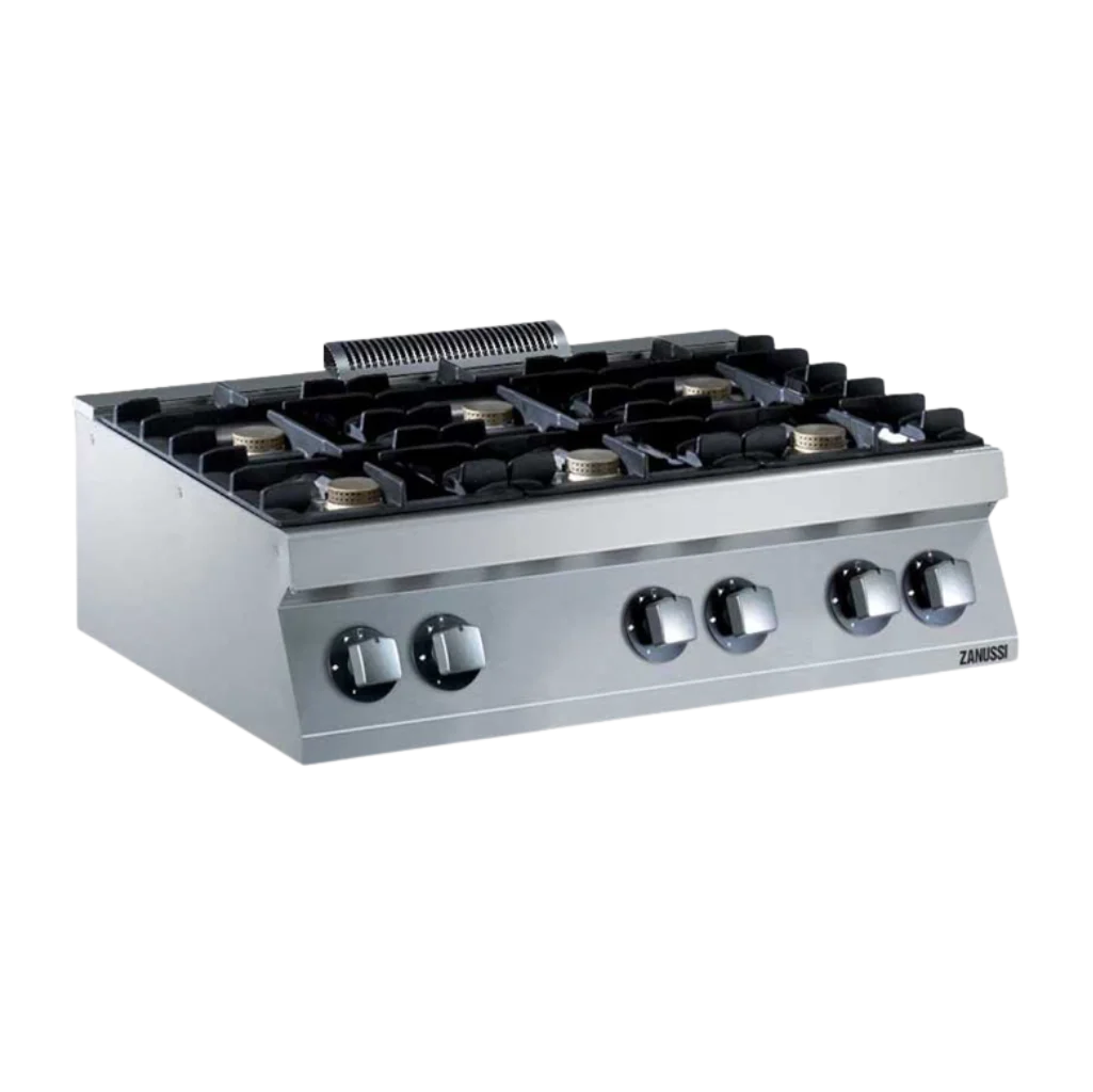 EVO700: 1200mm Commercial Gas 6 Burner Boiling Top