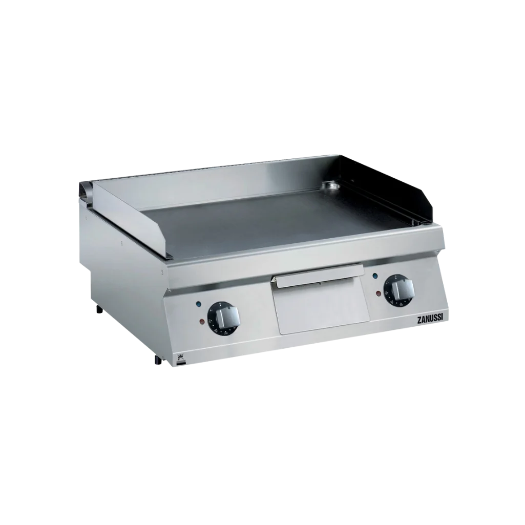 EVO700: 800mm Commercial Electric Smooth Polished Chrome Fry Top