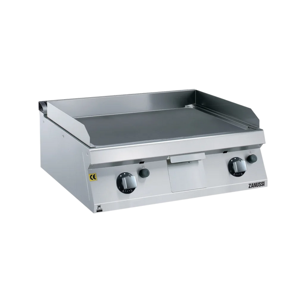 EVO700: 800mm Commercial Gas Smooth Brushed Chrome Fry Top