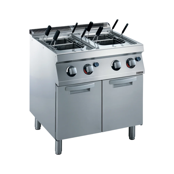 EVO700: 800mm Commercial Gas Twin Well 2x24.5L Pasta Cooker