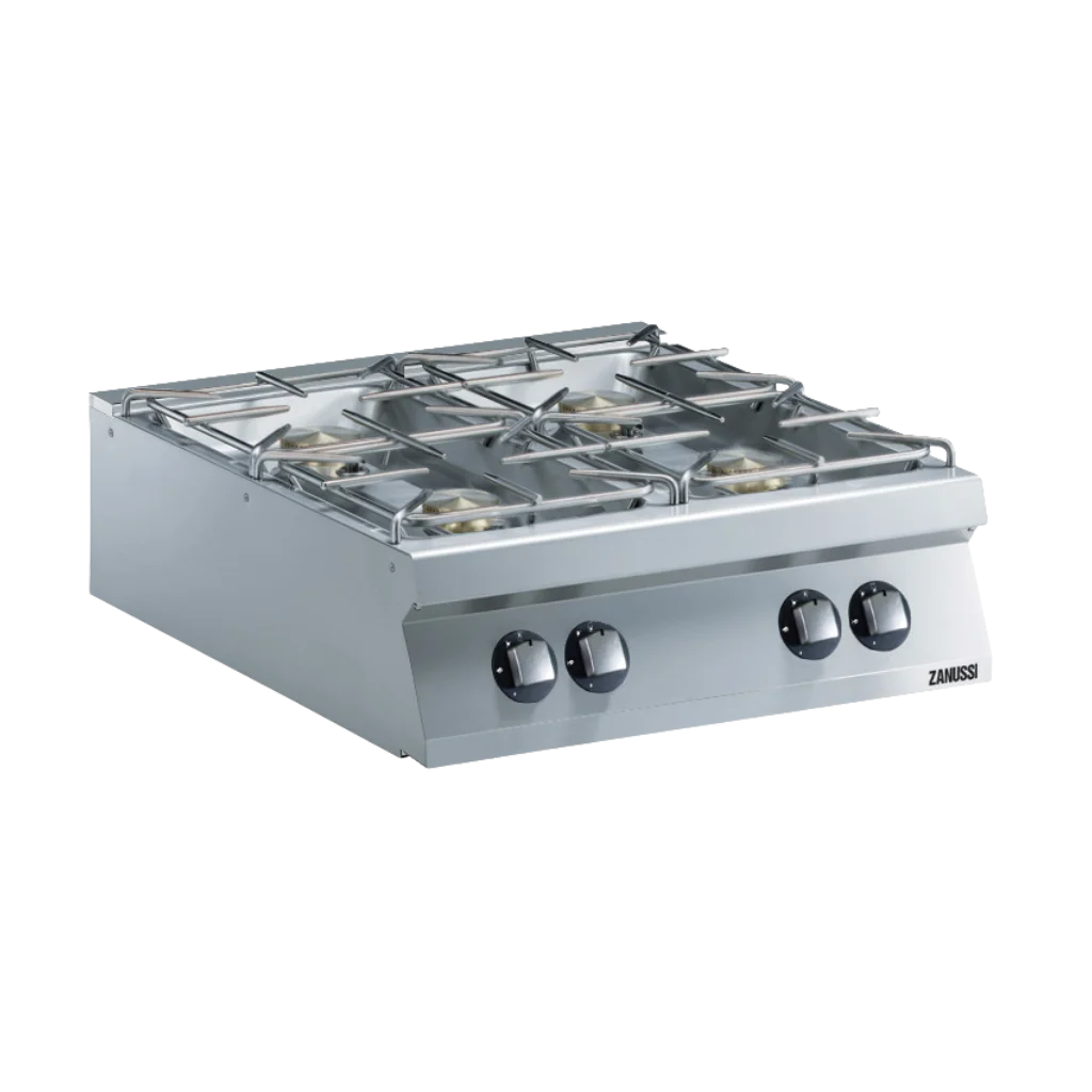EVO900: 800mm Commercial Gas 4 Burner 36 MJ/h Boiling Top