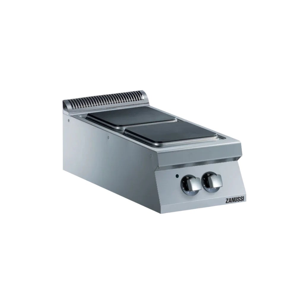 EVO900: 400mm Commercial Electric 2 Hot Square Plate Boiling Top