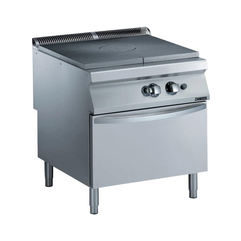 EVO900: 800mm Commercial Gas Target/Solid Top with Gas Static Oven