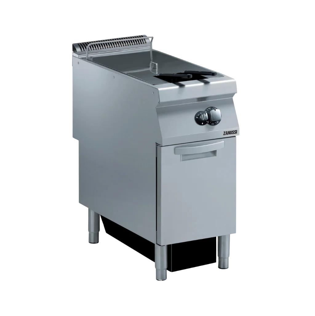 EVO900: 400mm Commercial Gas Single Well 23L Freestanding V Fryer