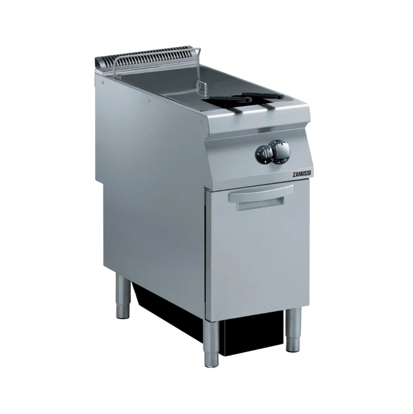 EVO900: 400mm Commercial Gas Single Well 23L Freestanding V Fryer
