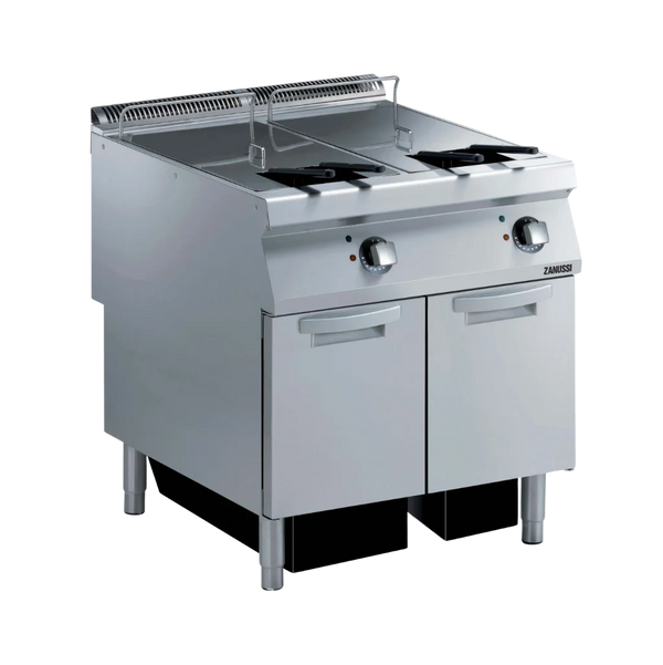 EVO900: 800mm Commercial Electric Twin Well 2x23L Freestanding V Fryer