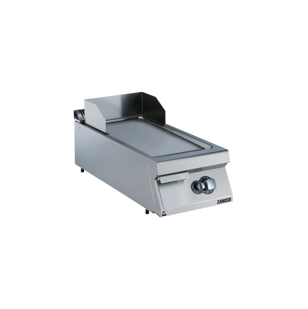 EVO900: 400mm Commercial Gas Smooth Brushed Chrome Horizontal Fry Top