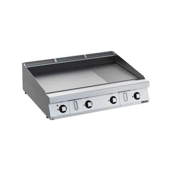 EVO900: 1200mm Commercial Electric Smooth Ribbed Chromium Plate HP