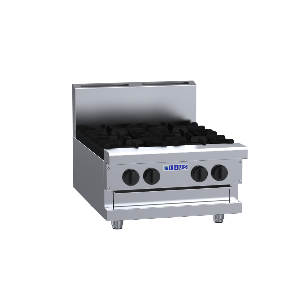 CS-4B: 600mm Commercial 4 Burner Gas Cooktop