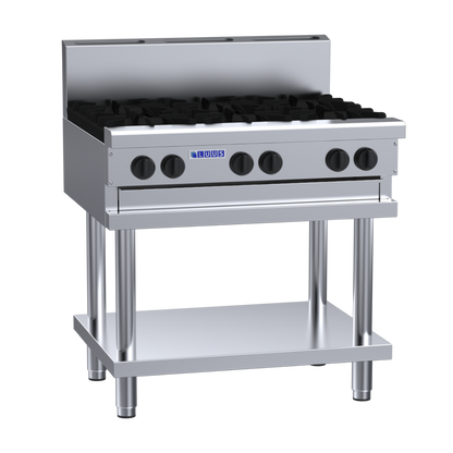 CS-6B: 900mm Commercial 6 Burner Gas Cooktop