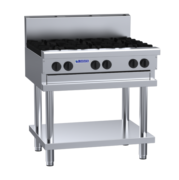 CS-6B: 900mm Commercial 6 Burner Gas Cooktop