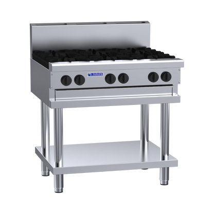 CS-6B: 900mm Commercial 6 Burner Gas Cooktop