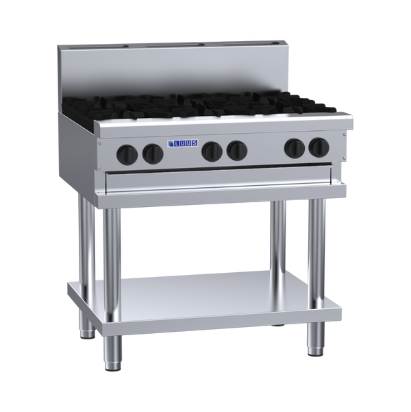 CS-6B: 900mm Commercial 6 Burner Gas Cooktop