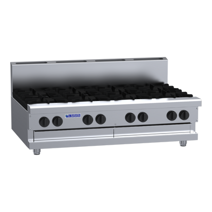 CS-8B: 1200mm Commercial 8 Burner Gas Cooktop