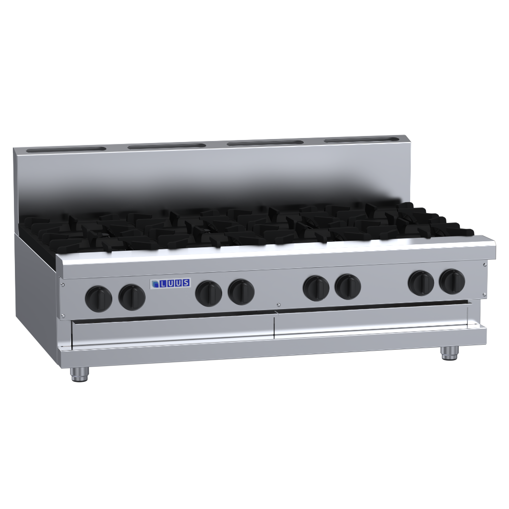 CS-8B: 1200mm Commercial 8 Burner Gas Cooktop