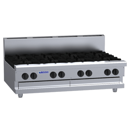 CS-8B: 1200mm Commercial 8 Burner Gas Cooktop