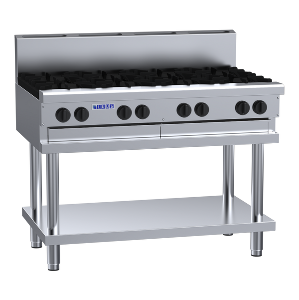 CS-8B: 1200mm Commercial 8 Burner Gas Cooktop