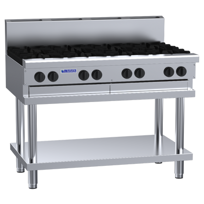 CS-8B: 1200mm Commercial 8 Burner Gas Cooktop