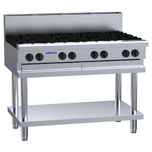 CS-8B: 1200mm Commercial 8 Burner Gas Cooktop