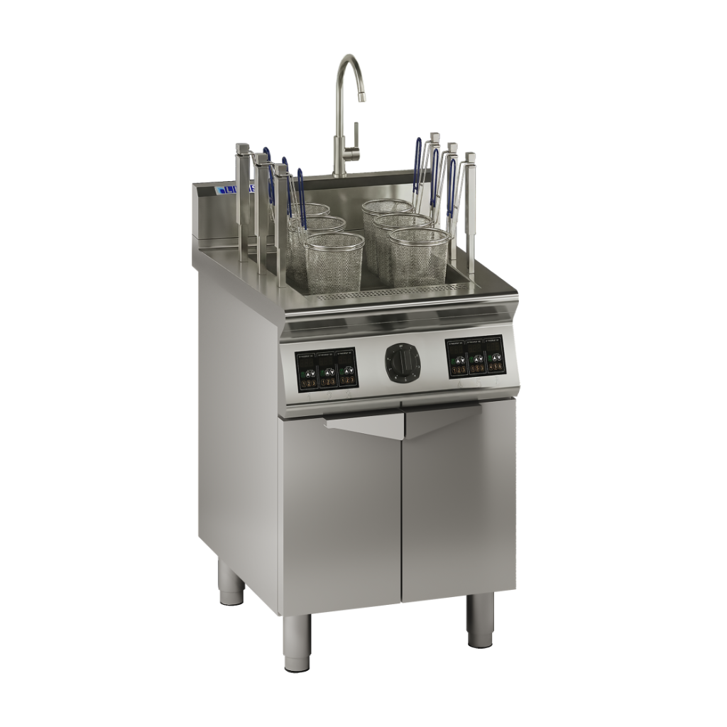 EAN-60: 600mm Commercial 6 Basket Auto-Lift Noodle Cooker