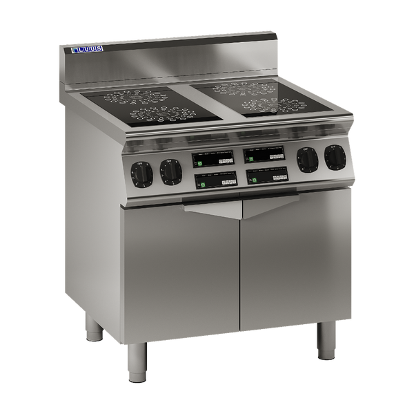 EC7-4B: 800mm Commercial 4 Zone Induction Cooktop