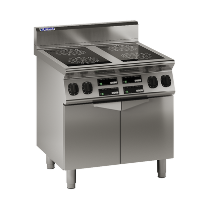 EC7-4B: 800mm Commercial 4 Zone Induction Cooktop
