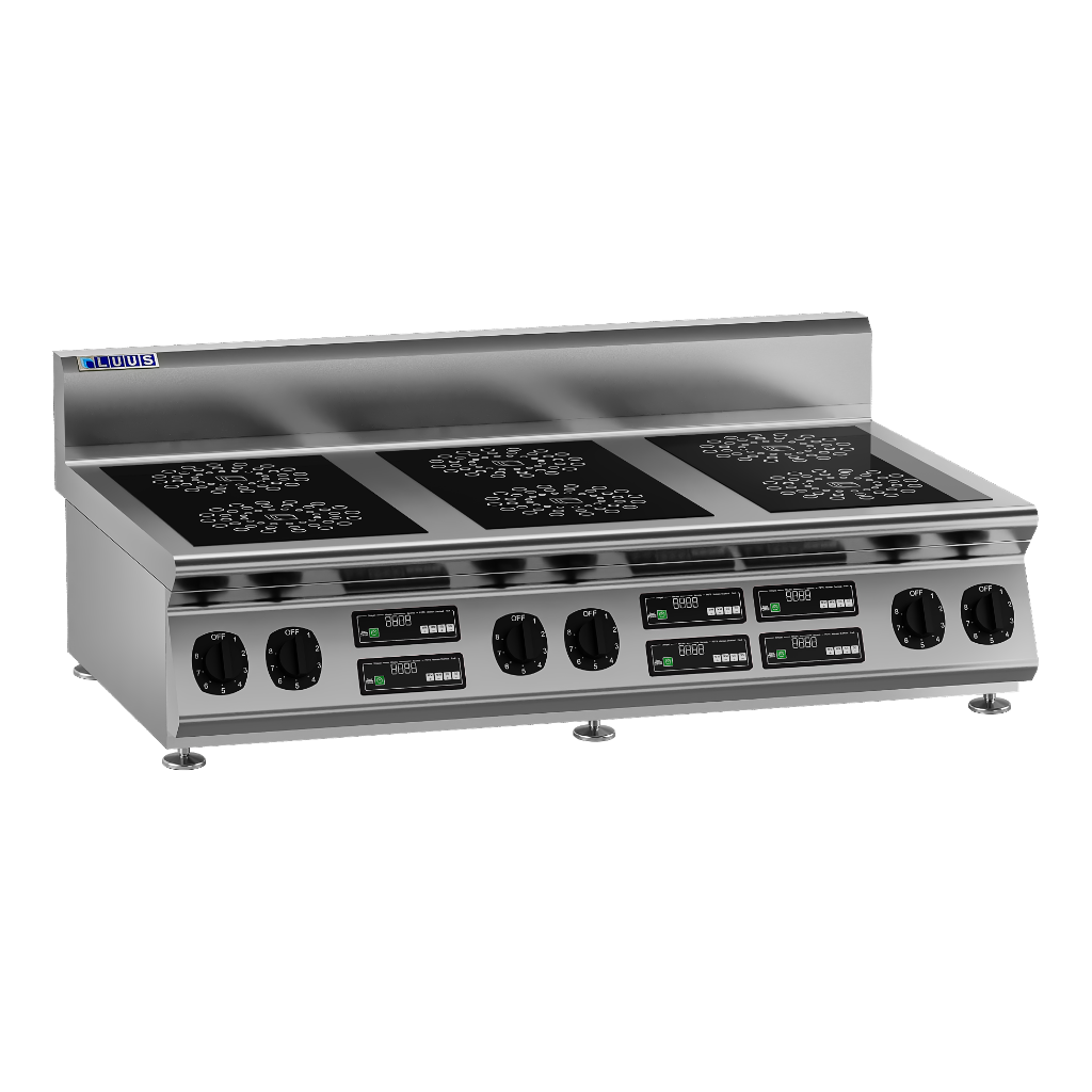 EC7-6B: 1200mm Commercial 6 Zone Induction Cooktop