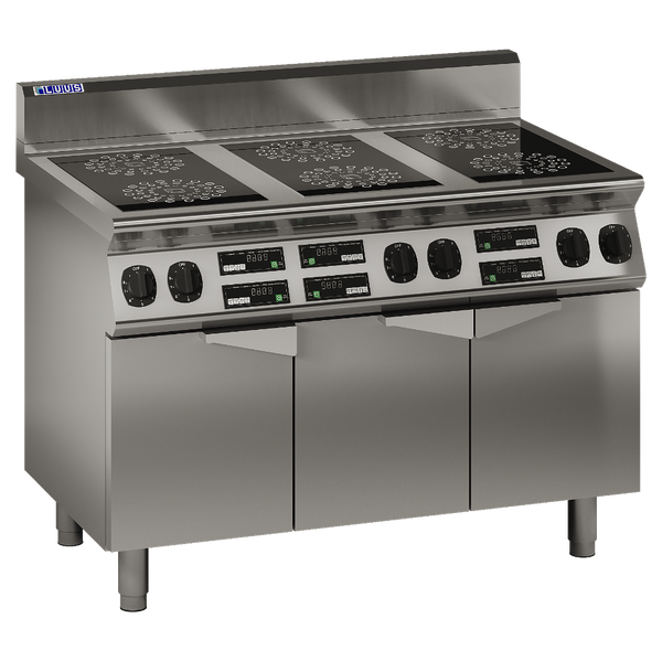 EC7-6B: 1200mm Commercial 6 Zone Induction Cooktop