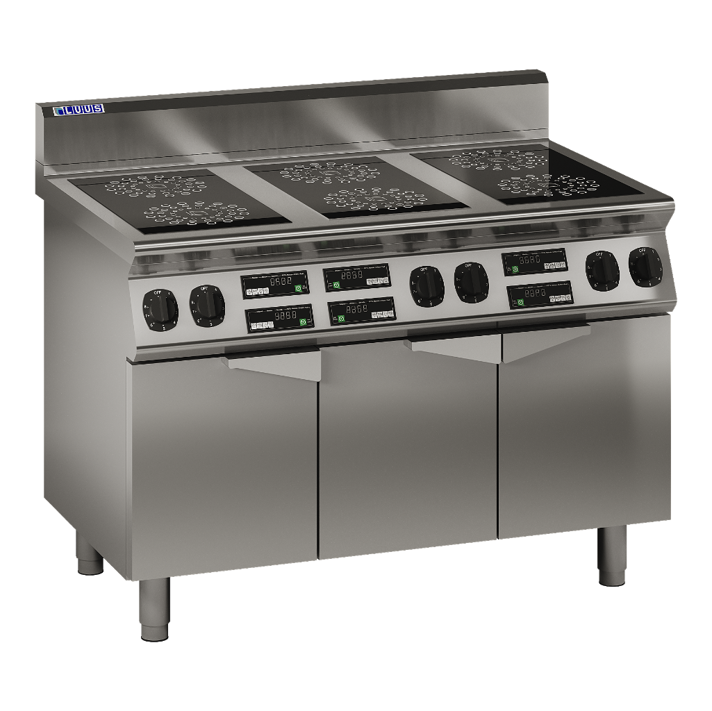 EC7-6B: 1200mm Commercial 6 Zone Induction Cooktop