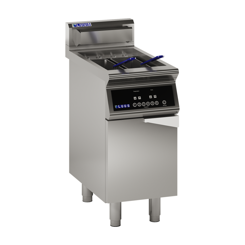 EF7-40: 400mm Commercial Induction 2 Basket Deep Fryer