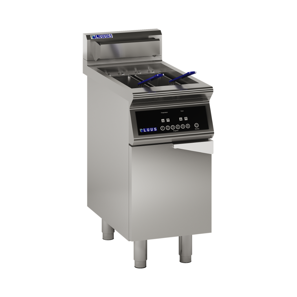 EF7-40: 400mm Commercial Induction 2 Basket Deep Fryer