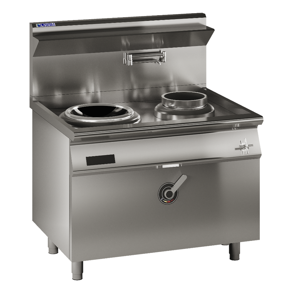 EHW-1C1P: 1100mm High-Power Induction Wok &amp; LHS Pot Combo