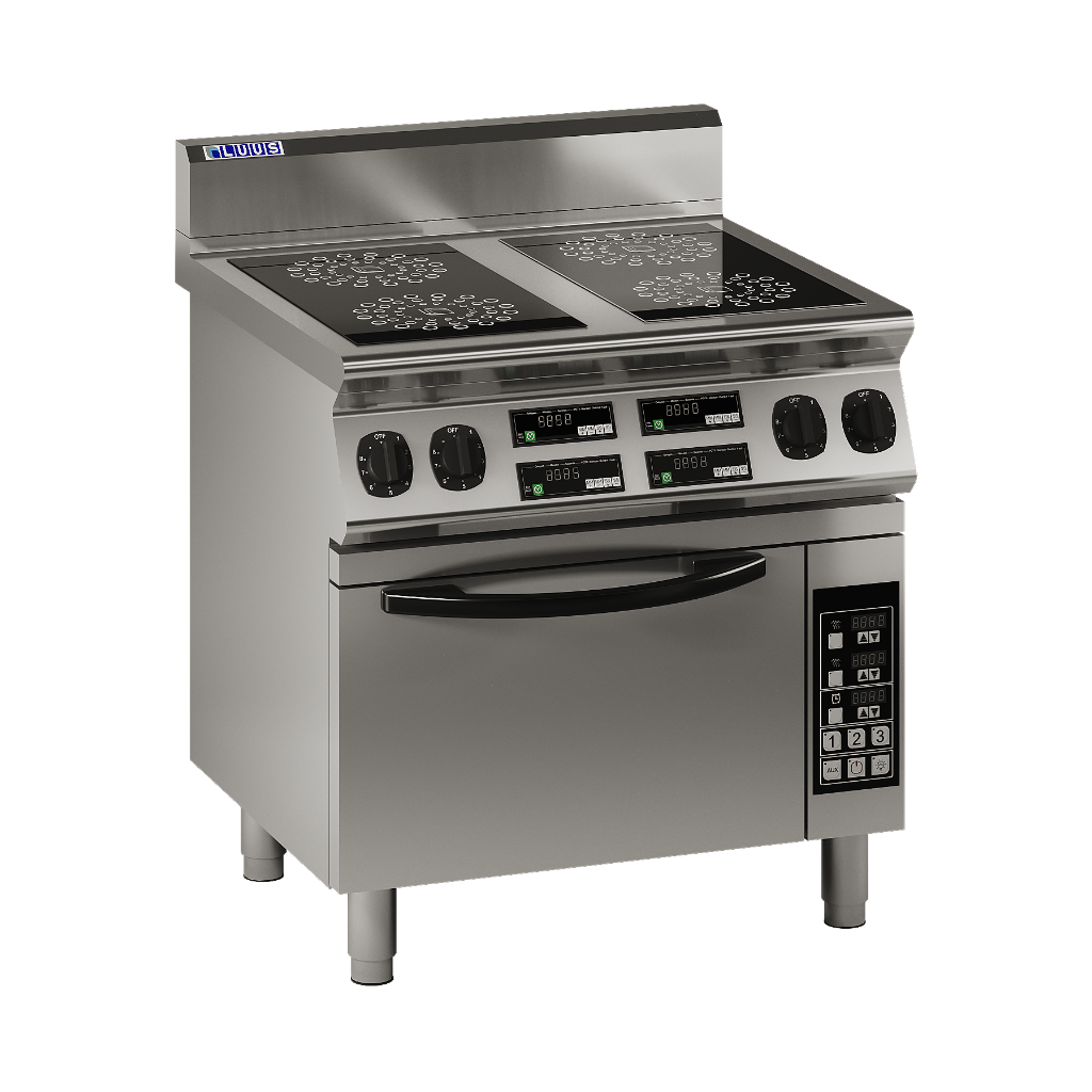 ER7-4B: 800mm Commercial 4 Zone Induction Oven Range