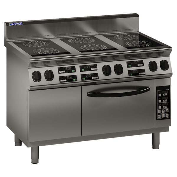 ER7-6B: 1200mm Commercial 6 Zone Induction Oven Range