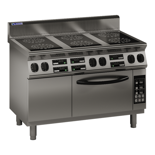 ER7-6B: 1200mm Commercial 6 Zone Induction Oven Range