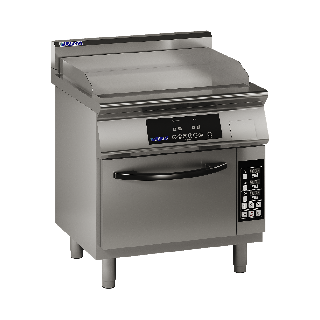 ER7-8P: 800mm Commercial Induction Griddle Range &amp; Oven