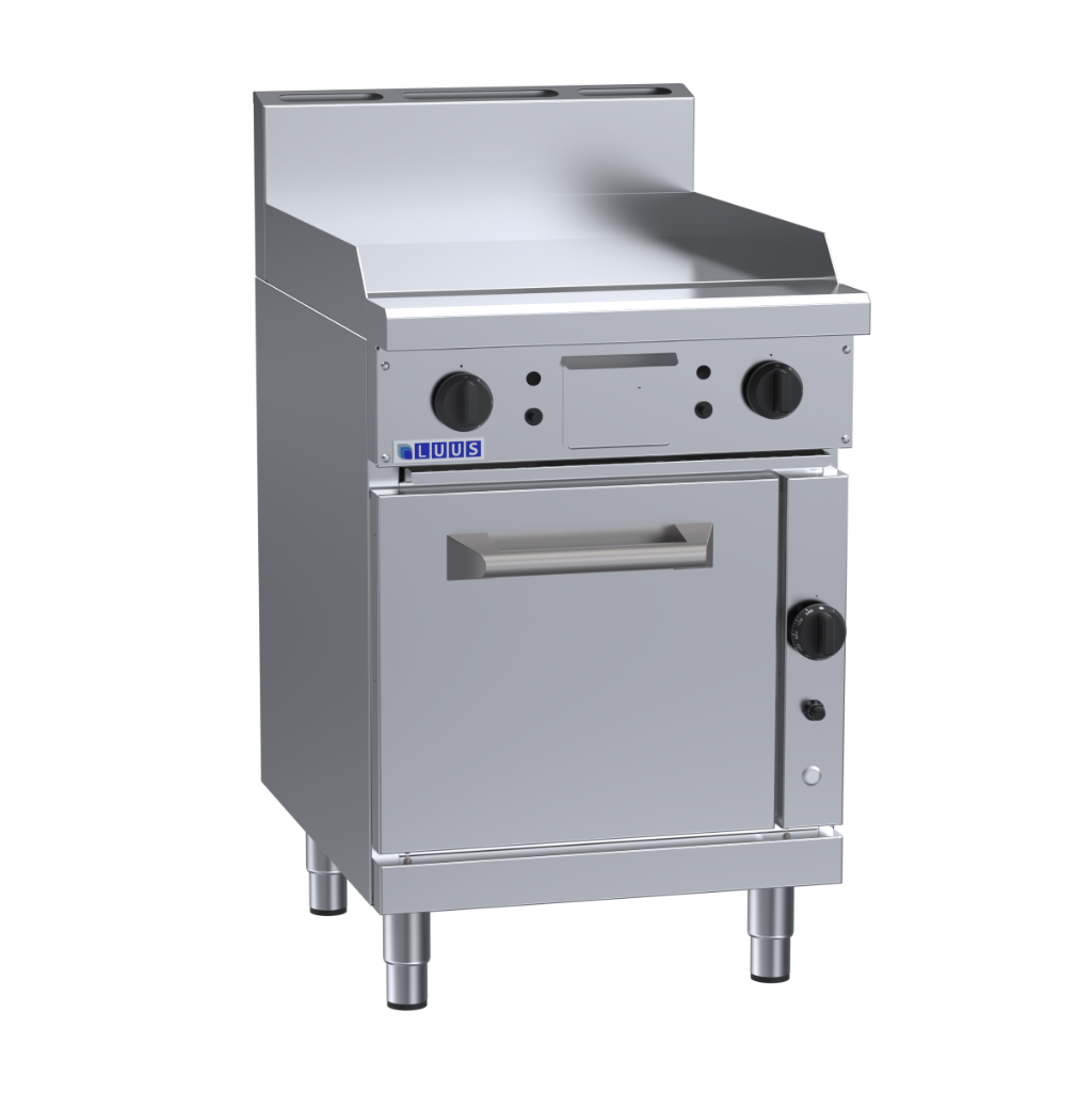RF-6P: 600mm Commercial Gas Griddle Range &amp; Convection Oven